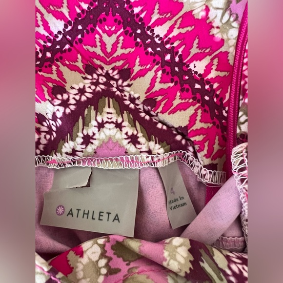 Athleta Pink Javari Pack Everywhere Halter Dress smock y2k athletic nature - Picture 7 of 7
